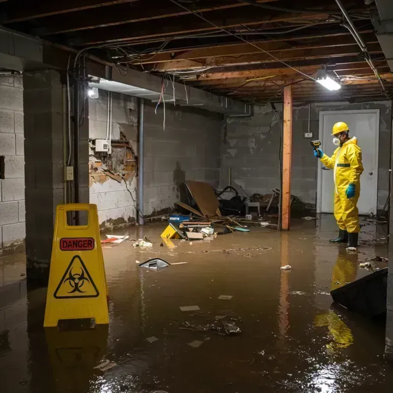 Flooded Basement Electrical Hazard in Charles Town, WV Property